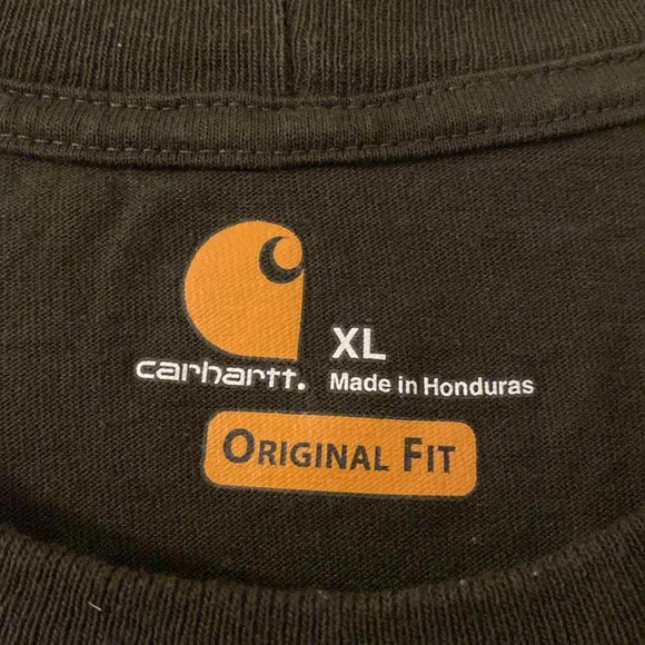 Carhartt Men’s XL long sleeve T-shirt, dark army green, NWOT. - Picture 3 of 5